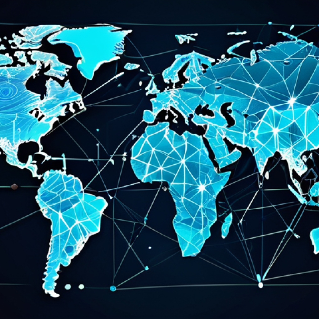슈퍼트론 주요 주제와 철학적 메시지 - The Interconnected Web**

"Abstract digital art depicting a network of glowing nodes and lines conne...