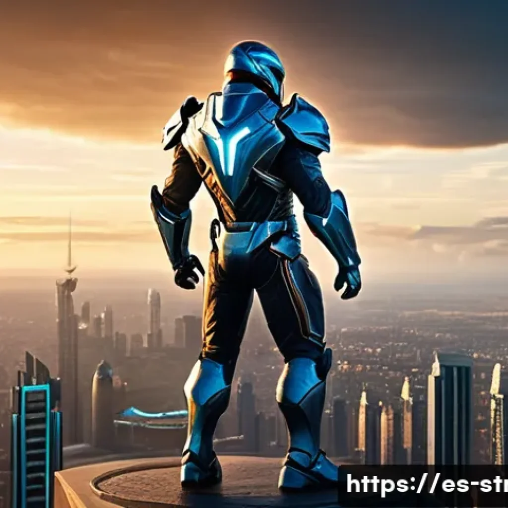 슈퍼트론의 주요 캐릭터 대화 패턴 분석 - **El Centuri&oacute;n: The Steadfast Leader**
    A full-body, high-angle shot of El Centuri&oacute;n, the inspiri...