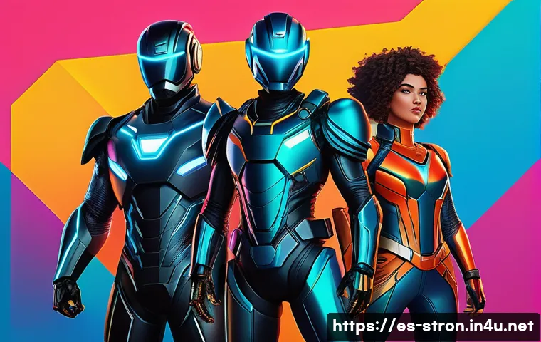 슈퍼트론 팬덤 내 창작 콘텐츠 분석 - A vibrant digital fanart scene showcasing diverse Supertron characters in dynamic poses, each render...